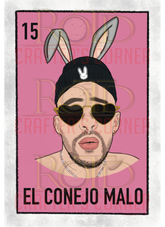 DTF Screen Print Image - 15 El Conejo Malo